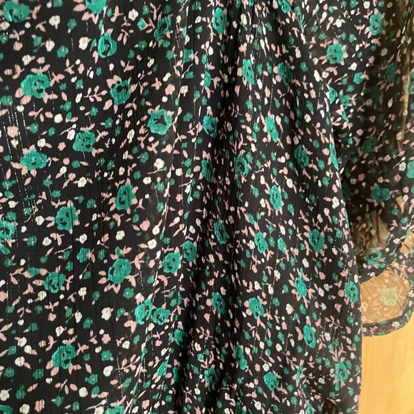 Black & Green Square Neck Romper - Picture 2 of 5